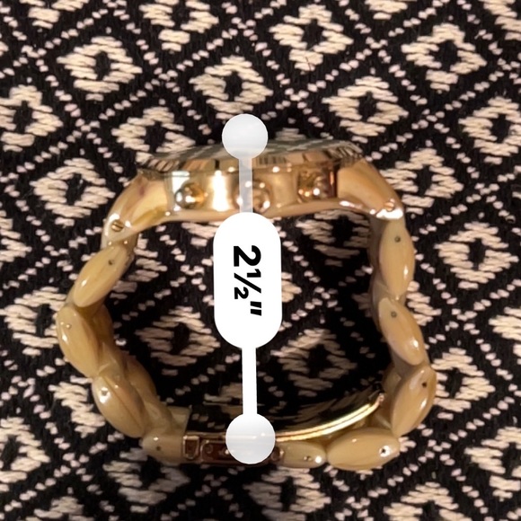 Michael Kors Gold Watch Tortoise Shell - Picture 5 of 5